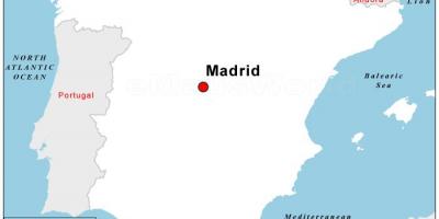 Mapa kapitálu zo Španielska