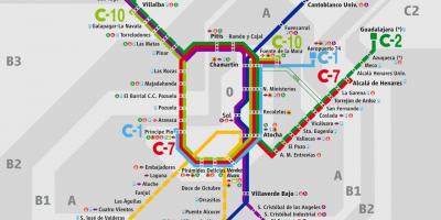 Mapu Madrid atocha železničnej stanice