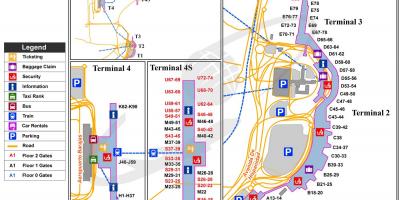 Madrid medzinárodné letisko mapu