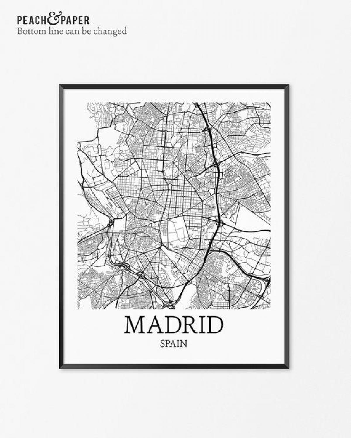 mapu Madridu, mapu, plagát