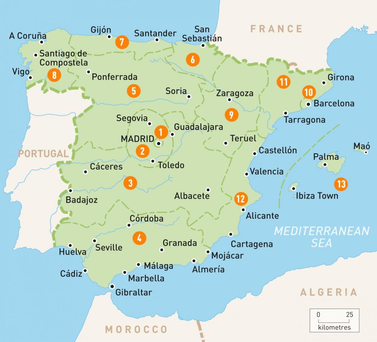 mapu Madridu oblasti