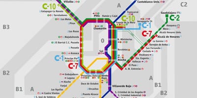 Mapu Madrid atocha železničnej stanice