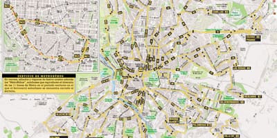 Emt Madrid autobus mapu